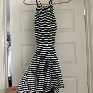 Lands' End Women's Crochet Monokini Swim Dress Swimsuit